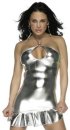 58009 silver or gold mini dress